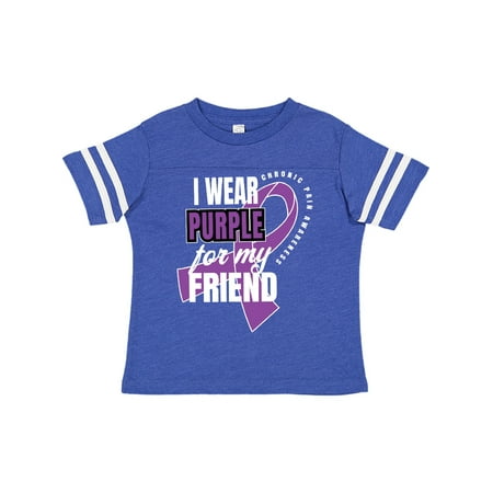 Inktastic Chronic Pain I Wear Purple For My Friend Gift Toddler Boy or Toddler Girl T-Shirt
Inktastic Chronic Pain I Wear Purple For My Friend Gift Toddler Boy or Toddler Girl T-Shirt