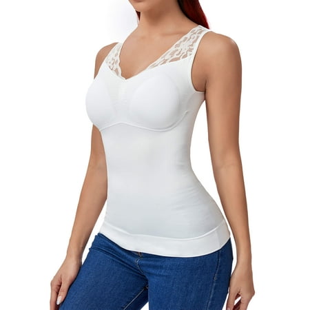 MANIFIQUE Women s Seamless Lace Shapewear Tops with Built-in Padded Bra V-Neck Shaping Camisoles
MANIFIQUE Women s Seamless Lace Shapewear Tops with Built-in Padded Bra V-Neck Shaping Camisoles