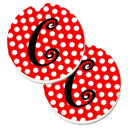 Carolines Treasures CJ1012-CCARC Letter C Initial Monogram Red Black Polka Dots Set of 2 Cup Holder Car Coasters
Carolines Treasures CJ1012-CCARC Letter C Initial Monogram Red Black Polka Dots Set of 2 Cup Holder Car Coasters