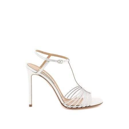 Aquazzura Amore Mio Crystal Sandals Women