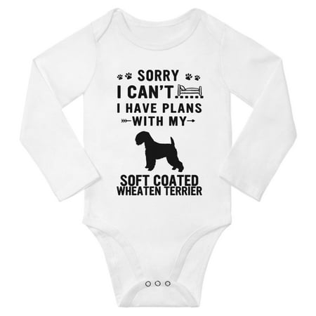 Sorry I Can t I Have Plans With My Soft Coated Wheaten Terrier Baby Long Sleeve Bodysuit (White 3-6 Months)
Sorry I Can t I Have Plans With My Soft Coated Wheaten Terrier Baby Long Sleeve Bodysuit (White 3-6 Months)