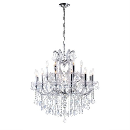19 Light Up Chandelier with Chrome finish
19 Light Up Chandelier with Chrome finish
