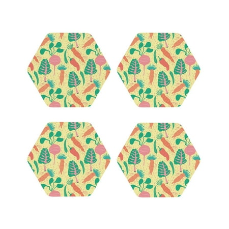 Leather Coasters Set of 4 - Cute Carrot Vegetables Lightweight Non-Slip Drink Coasters for Desk Anti-Scalding Desk Cup Coasters for Office Table Decor Hexagon
Leather Coasters Set of 4 - Cute Carrot Vegetables Lightweight Non-Slip Drink Coasters for Desk Anti-Scalding Desk Cup Coasters for Office Table Decor Hexagon