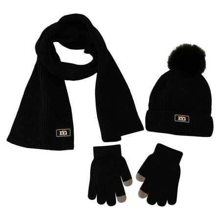 Odeerbi Toddler Boys Girls Winter Knitted Beanie Hat Scarf Gloves Set Children Knit Hat Warm Scarf Gloves Three Piece Thickened Pullover Hat Black One Size
Odeerbi Toddler Boys Girls Winter Knitted Beanie Hat Scarf Gloves Set Children Knit Hat Warm Scarf Gloves Three Piece Thickened Pullover Hat Black One Size