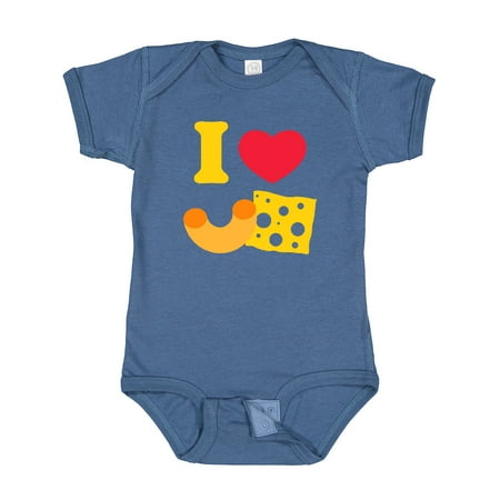 Inktastic I Heart Mac and Cheese Gift Baby Boy or Baby Girl Bodysuit