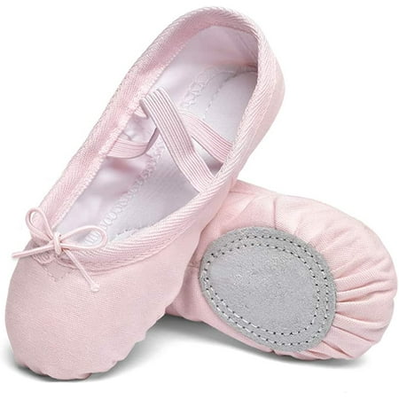 Girls Canvas Ballet Slippers Flats Leather Soles Dance Shoes for Toddler Little Kid
Girls Canvas Ballet Slippers Flats Leather Soles Dance Shoes for Toddler Little Kid