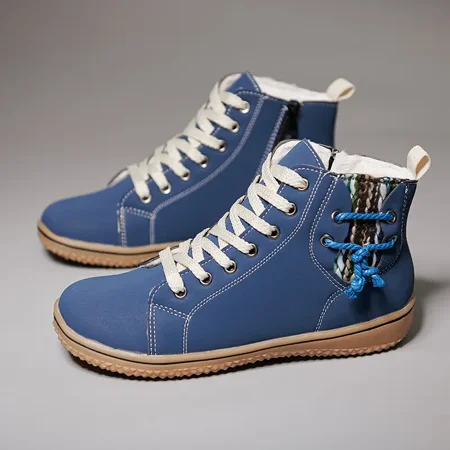 Women‘s Solid Color Lace Up Sneakers Faux Leather High Top Walking Shoes Fashion Soft Sole Flat Sneakers Women‘s Footwear
Women‘s Solid Color Lace Up Sneakers Faux Leather High Top Walking Shoes Fashion Soft Sole Flat Sneakers Women‘s Footwear