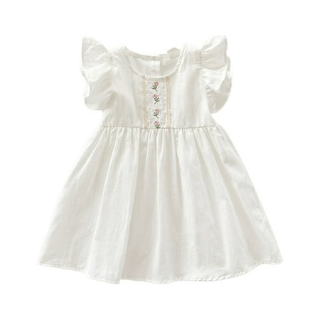 Pimfylm Girls Dresses/Little Girls Sleeveless Dress Cute Summer Sundress/2023/ White 1-2 Years
Pimfylm Girls Dresses/Little Girls Sleeveless Dress Cute Summer Sundress/2023/ White 1-2 Years