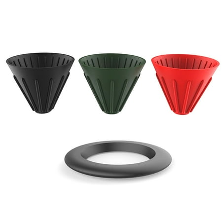 Silicone Coffee Dripper Filter Cone Manual Home Indoor Outdoor Portable Coffee Filter with 1Pcs Base Black
Silicone Coffee Dripper Filter Cone Manual Home Indoor Outdoor Portable Coffee Filter with 1Pcs Base Black