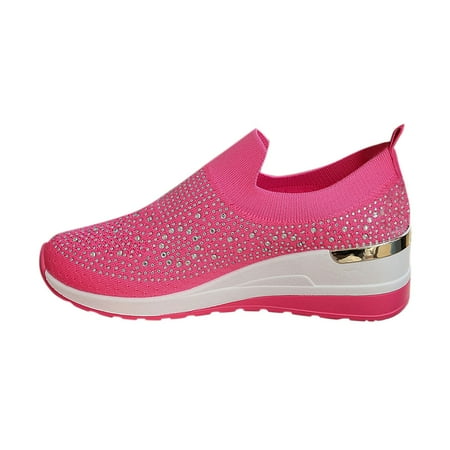 Krdevn Running Shoes for Women Fall Fashion Rhinestone Cloth Casual Shoes A On Comfortable Temperament Shoes -Hot Pink 40
Krdevn Running Shoes for Women Fall Fashion Rhinestone Cloth Casual Shoes A On Comfortable Temperament Shoes -Hot Pink 40