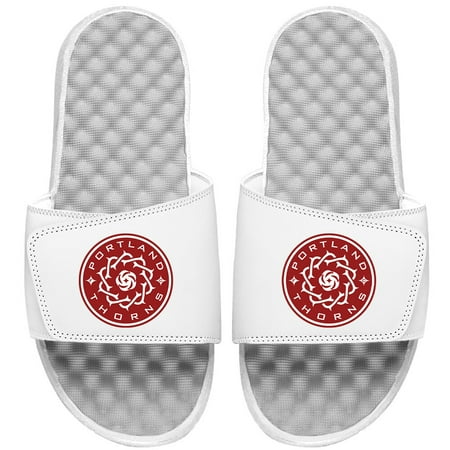 Youth ISlide White Portland Thorns FC Primary Logo Slide Sandals