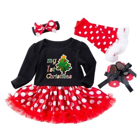 DNDKILG Newborn Infant Baby Toddler Girl Outfits Clothing Set Long Sleeve Christmas One Piece Dress Bodysuit and Shoes Tights Set with Headband Black 0-2Y
DNDKILG Newborn Infant Baby Toddler Girl Outfits Clothing Set Long Sleeve Christmas One Piece Dress Bodysuit and Shoes Tights Set with Headband Black 0-2Y