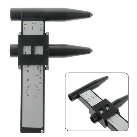Leke Wheel Rim Bolt Pattern Measure Gauge Tool Common 4 5 6 8 Lug Car PCD Ruler