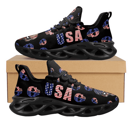 USA Flag Design Female Casual Sneakers Breathable Lace-up Walking Shoes American Flag Skull Print Flats Footwear
USA Flag Design Female Casual Sneakers Breathable Lace-up Walking Shoes American Flag Skull Print Flats Footwear