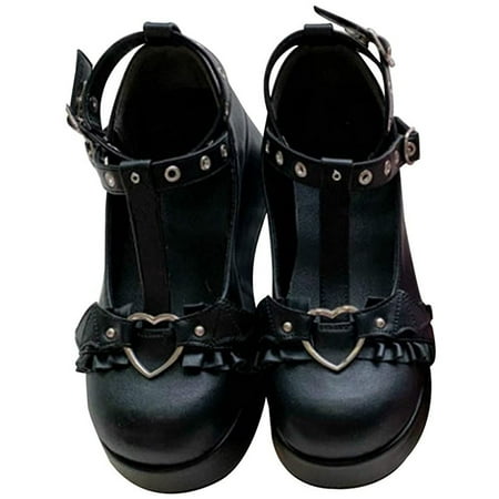SQUARE CARMEN Women Sweet Bow Round Toe Ankle T-Strap Goth Platform Dress Pumps Shoes Oxfords Black 38
SQUARE CARMEN Women Sweet Bow Round Toe Ankle T-Strap Goth Platform Dress Pumps Shoes Oxfords Black 38