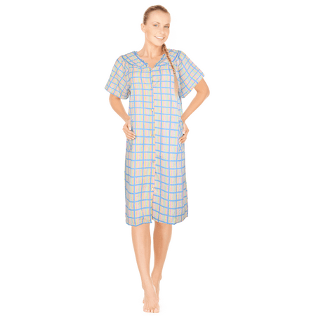 JEFFRICO Womens Dusters For Women Snap Front Housecoat Lounger Duster House Dress Short Sleeve Nightgowns Pajamas Robe Plus Size
JEFFRICO Womens Dusters For Women Snap Front Housecoat Lounger Duster House Dress Short Sleeve Nightgowns Pajamas Robe Plus Size