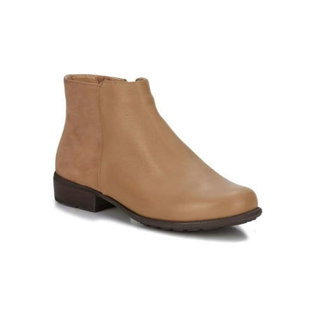

WALKING CRADLES WC LEWIS WOMEN PUT ON BOOTIE IN LT TAUPE TUMBLED LEATHER