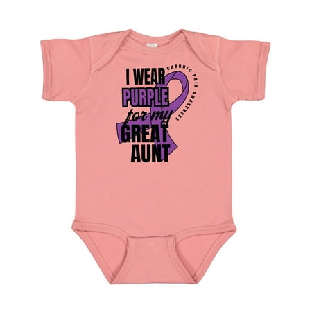 Inktastic Chronic Pain I Wear Purple For My Great Aunt Gift Baby Boy or Baby Girl Bodysuit
Inktastic Chronic Pain I Wear Purple For My Great Aunt Gift Baby Boy or Baby Girl Bodysuit