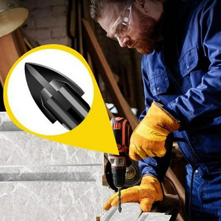 5Pcs Hex Tile Drill Bits Set 6mm 1/4 Shank Titanium Steel Metal Cross Drill for Glass Ceramic Concrete Hole Opener Brick Hard Alloy Triangle Bit Multi tool
5Pcs Hex Tile Drill Bits Set 6mm 1/4 Shank Titanium Steel Metal Cross Drill for Glass Ceramic Concrete Hole Opener Brick Hard Alloy Triangle Bit Multi tool