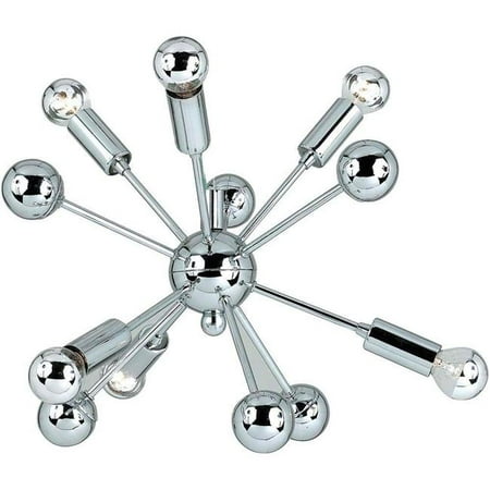 AF Lighting 5693-6HM Supernova 6-Light Chrome Mini Chandelier