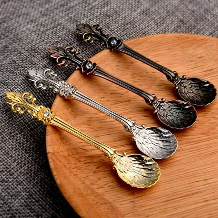 Retro Spoon Coffee Spoon Dessert Spoon Ice Cream Spoon Soup Spoon Rice Spoon Orris Shape Spoon Classic Spoon for Home Hotel Coffee Shop Restaurant 4pcs
Retro Spoon Coffee Spoon Dessert Spoon Ice Cream Spoon Soup Spoon Rice Spoon Orris Shape Spoon Classic Spoon for Home Hotel Coffee Shop Restaurant 4pcs