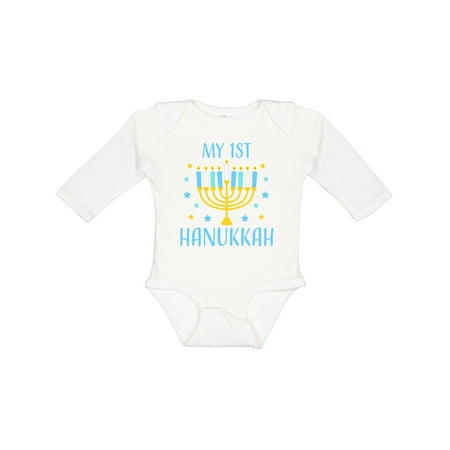 Inktastic My 1st Hanukkah with Menorah and Stars Gift Baby Boy or Baby Girl Long Sleeve Bodysuit
Inktastic My 1st Hanukkah with Menorah and Stars Gift Baby Boy or Baby Girl Long Sleeve Bodysuit