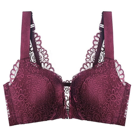Liveday Plus Size Front Buckle Lift Lace Bra Push Up Wireless Padded Bra for Women New
Liveday Plus Size Front Buckle Lift Lace Bra Push Up Wireless Padded Bra for Women New