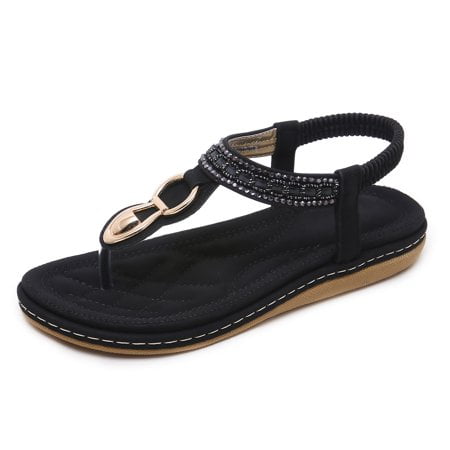 DAFENGEA Rhinestone Flat Sandals for Women Casual Summer Beach Bohemian Comfortable T-Strap Thong Elastic Flip Flops Casual Shoes
DAFENGEA Rhinestone Flat Sandals for Women Casual Summer Beach Bohemian Comfortable T-Strap Thong Elastic Flip Flops Casual Shoes