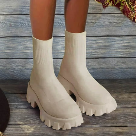 ERTUTUYI Women Mid Calf Boots Comfortable Fashion Autumn And Winter Platform Flat Heel Pullover Solid Color Beige 41
ERTUTUYI Women Mid Calf Boots Comfortable Fashion Autumn And Winter Platform Flat Heel Pullover Solid Color Beige 41