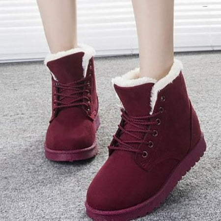 Women s autumn and winter thickened snow boots warm plush women s short boots lace up warm boots red 38
Women s autumn and winter thickened snow boots warm plush women s short boots lace up warm boots red 38
