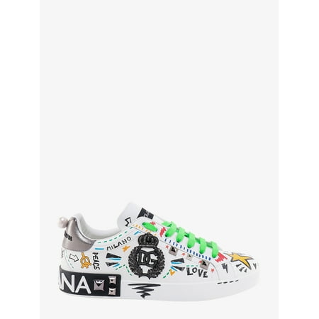 MAN Leather sneakers with all-over prints