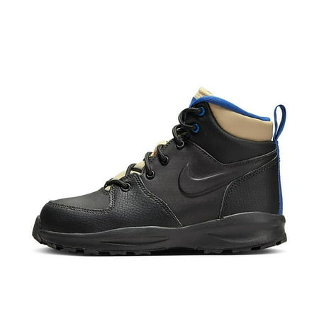 Little Kid s Nike Manoa LTR Black/Black-Sesame-Game Royal (BQ5373 003) - 13
