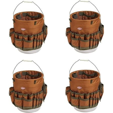 The Bucketeer Bucket Tool Organizer in Brown 10030 (Pack of 4)