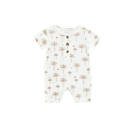 ZIYIXIN Summer Infant Baby Boys Rompers Plant Tree Print Short Sleeve Button Jumpsuit Outfits White 6-9 Months
ZIYIXIN Summer Infant Baby Boys Rompers Plant Tree Print Short Sleeve Button Jumpsuit Outfits White 6-9 Months