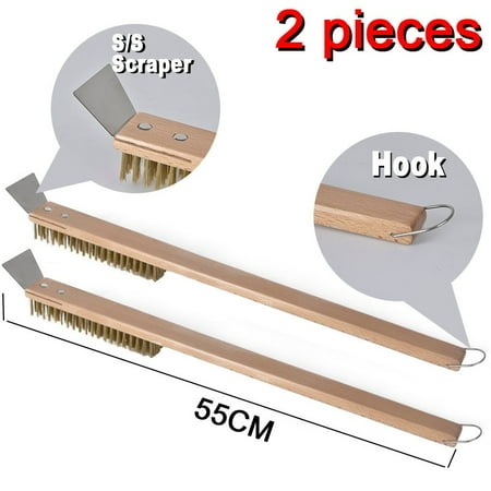 Pizza House Pizza Oven Copper Brush Bristle Brass Scraper Household Grill Cleaning Oven Brush with 21 Inch Aluminum Handle
Pizza House Pizza Oven Copper Brush Bristle Brass Scraper Household Grill Cleaning Oven Brush with 21 Inch Aluminum Handle