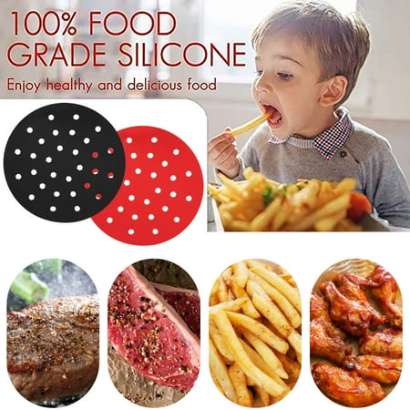 Bescita 2Pc Reusable Air Fryer Lining Round Non-Stick Pan Silicone Mat Air Fryer Mat
Bescita 2Pc Reusable Air Fryer Lining Round Non-Stick Pan Silicone Mat Air Fryer Mat