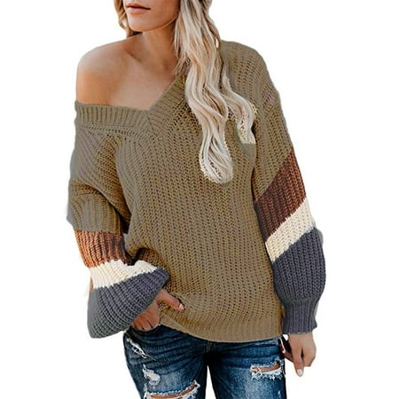 Zedker Oversized Sweater Fall Lightweight Sweaters for Women Plus Size Women Fashion Casual Sweetheart V-Neck Lantern Sleeve Striped Color Block Knit Sweater
Zedker Oversized Sweater Fall Lightweight Sweaters for Women Plus Size Women Fashion Casual Sweetheart V-Neck Lantern Sleeve Striped Color Block Knit Sweater