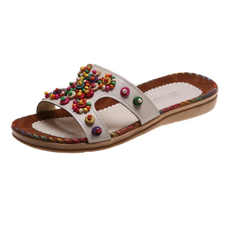 Leisure Bohemia Women s Summer Non Slip Color Slip On Flat Beach Open Toe Breathable Sandals Shoes Slippers
Leisure Bohemia Women s Summer Non Slip Color Slip On Flat Beach Open Toe Breathable Sandals Shoes Slippers