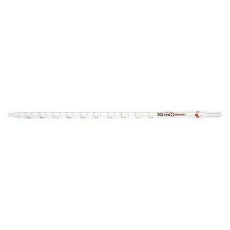 SIBATA 20200-11A Serological Pipet,1mL Cap,Red Band,PK10