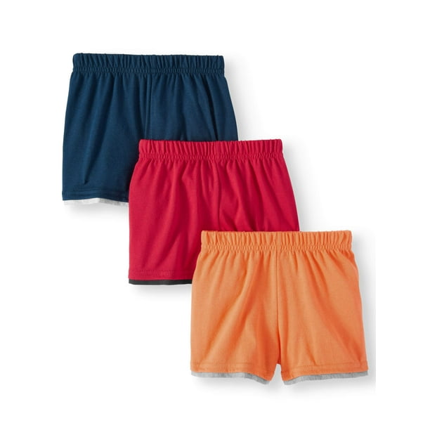 Garanimals Baby Boy Jersey Knit Shorts, 3pc Multi-Pack