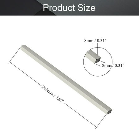 200Mm Length Hss Square Bar Milling Turning Bit Lathe Tool 4~20Mm Fly Cutter