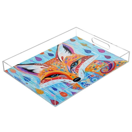 Acrylic Tray 15.7*11.8*1.9 Inch Transparent Tray Food Tray Tea Cup Tray Serving Trays Cosmetics Storage Kitchen Table Bathroom Sundry Storage Colorful Raindrop Fox
Acrylic Tray 15.7*11.8*1.9 Inch Transparent Tray Food Tray Tea Cup Tray Serving Trays Cosmetics Storage Kitchen Table Bathroom Sundry Storage Colorful Raindrop Fox