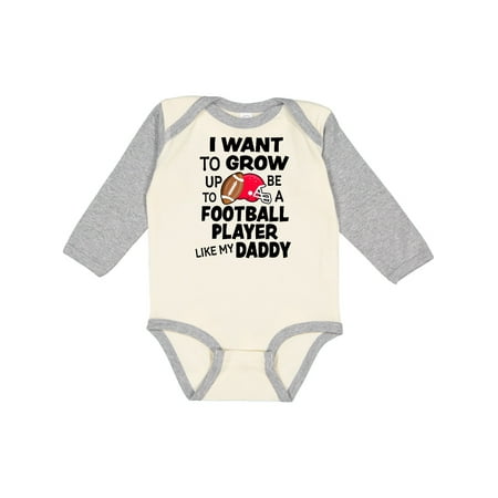 Inktastic I Want To Grow up To Be A Football Player Like My Daddy Gift Baby Boy or Baby Girl Long Sleeve Bodysuit
Inktastic I Want To Grow up To Be A Football Player Like My Daddy Gift Baby Boy or Baby Girl Long Sleeve Bodysuit