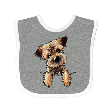 Inktastic Border Terrier Gift Baby Boy or Baby Girl Bib