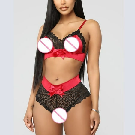 Cathalem Push up Butt Underwear for Women Ladies Sling Lace Two-Piece Bra Lace Sexy Lingerie Underwear Lingerie for Women Halter Underwear Red Small
Cathalem Push up Butt Underwear for Women Ladies Sling Lace Two-Piece Bra Lace Sexy Lingerie Underwear Lingerie for Women Halter Underwear Red Small