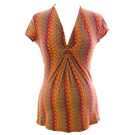 Olian Women s Zig Zag Print Twist Detail Maternity Top Small Multicolor
Olian Women s Zig Zag Print Twist Detail Maternity Top Small Multicolor