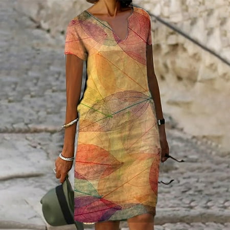 cllios Summer Dresses for Women 2023 Floral Print Linen Dress Short Sleeve Loose Midi Dress V Neck Casual Dress for Beach Vacation
cllios Summer Dresses for Women 2023 Floral Print Linen Dress Short Sleeve Loose Midi Dress V Neck Casual Dress for Beach Vacation