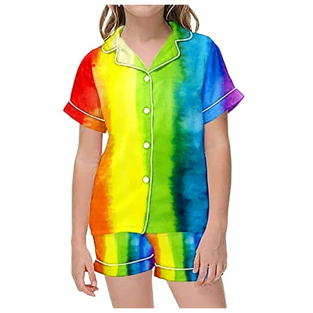 LEIWAO Outfits For Toddler Girls 2 Piece Sets Pajamas For Kids Children Graphic Print Short Sleeve Button Shirt Shorts Pajama Set Litter Girls 2Pcs Set Summer Clothing Set
LEIWAO Outfits For Toddler Girls 2 Piece Sets Pajamas For Kids Children Graphic Print Short Sleeve Button Shirt Shorts Pajama Set Litter Girls 2Pcs Set Summer Clothing Set