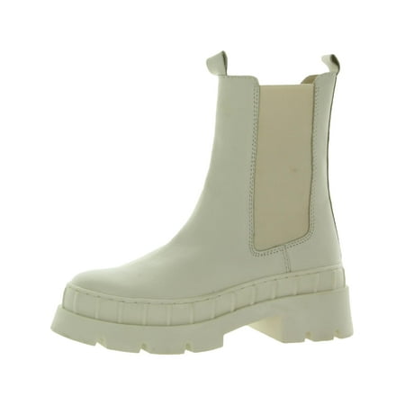 Steve Madden Womens Barclay Leather Lugged Sole Chelsea Boots