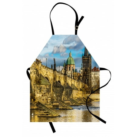 Landscape Apron Prague Charles Bridge Castle European Famous Touristic Place Landmark Cityscape Unisex Kitchen Bib Apron with Adjustable Neck for Cooking Baking Gardening Gold Blue by Ambesonne
Landscape Apron Prague Charles Bridge Castle European Famous Touristic Place Landmark Cityscape Unisex Kitchen Bib Apron with Adjustable Neck for Cooking Baking Gardening Gold Blue by Ambesonne